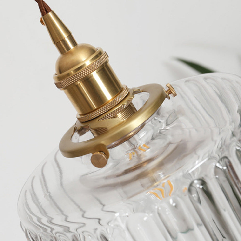 Lyra – Vintage Zylinder Glas Pendelleuchte