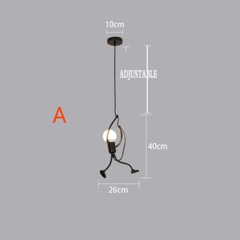 RoboRust – Robuste Retro-Lampe im Eisenmann-Design