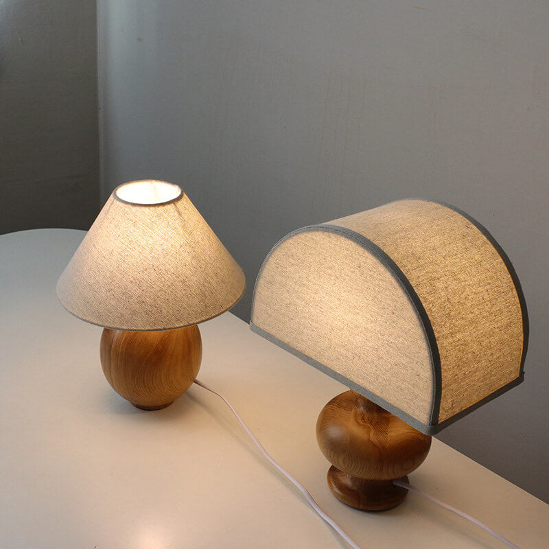 Natsumi – Japanische Wabi-Sabi Holz-Tischlampe