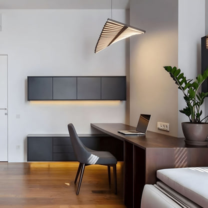 Modische Büro-Streifenlampen in Fischgrätenform