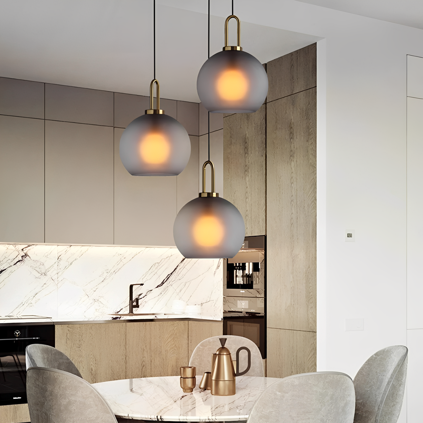 Nina – Nordic Moderne Glas Ball Pendelleuchte