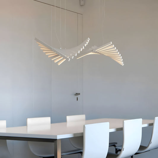 Modische Büro-Streifenlampen in Fischgrätenform