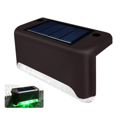 Wetterresistente LED-Stufenlichter mit Solarbetrieb (4er-Pack)