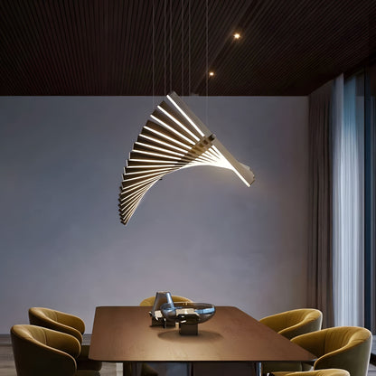 Modische Büro-Streifenlampen in Fischgrätenform