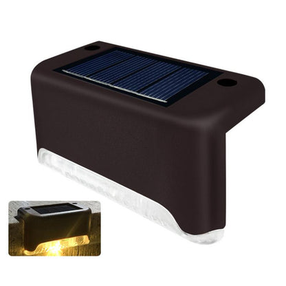 Wetterresistente LED-Stufenlichter mit Solarbetrieb (4er-Pack)