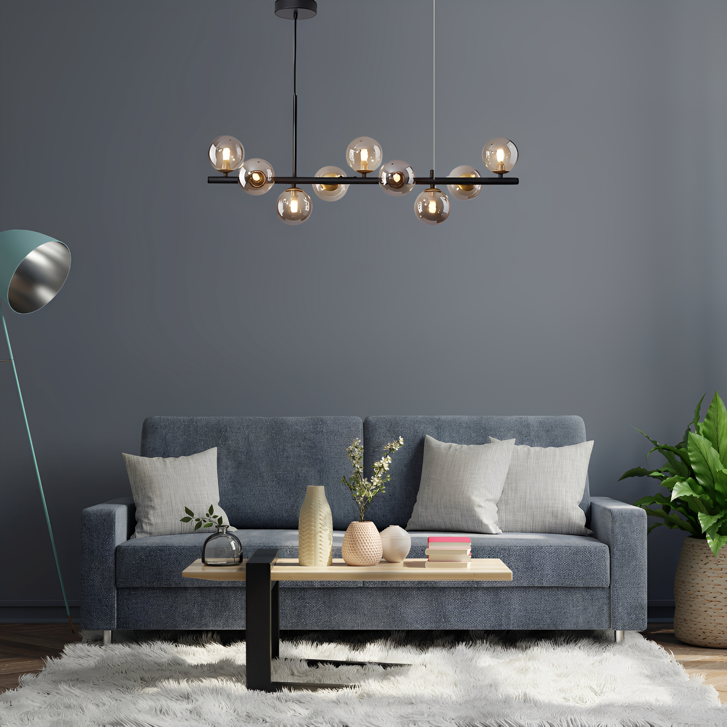 Luca – Minimalistische Glas Magic Bean Pendelleuchte