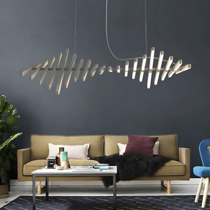 Modische Büro-Streifenlampen in Fischgrätenform