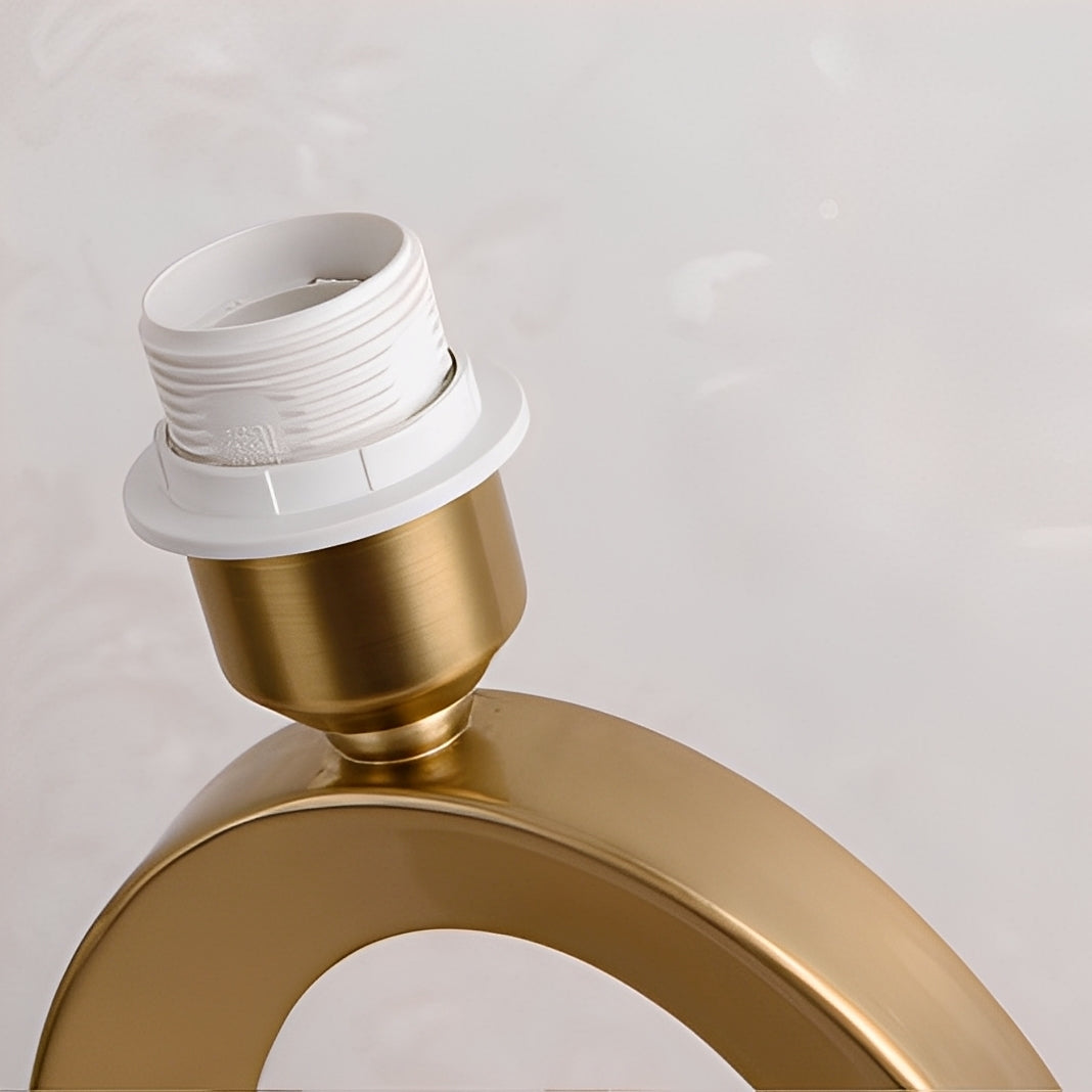 Jordy – Luxus Stoffring Tischlampe