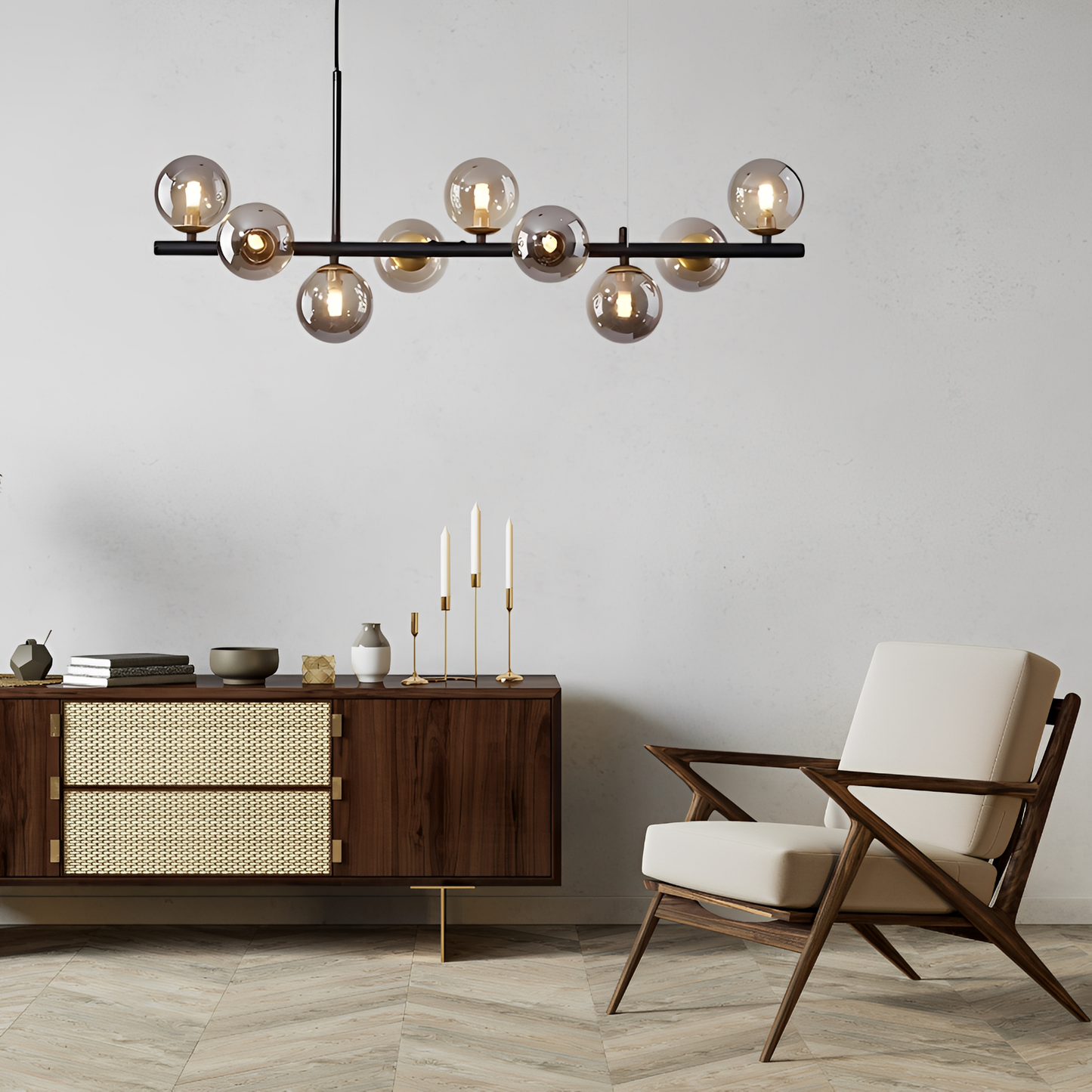 Luca – Minimalistische Glas Magic Bean Pendelleuchte