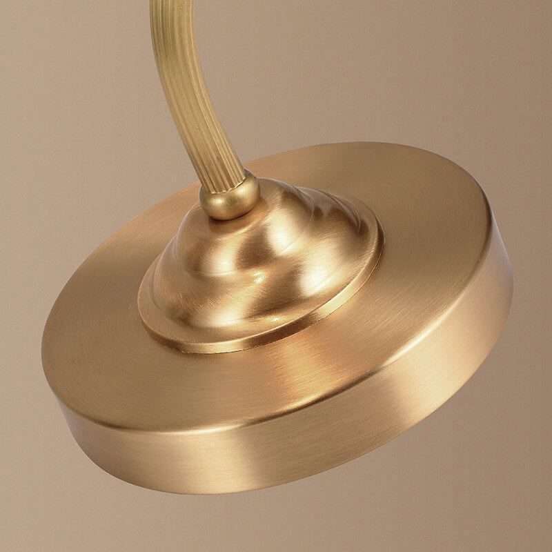 Maribel – Vintage Messing und Glas Blüten-Tischlampe