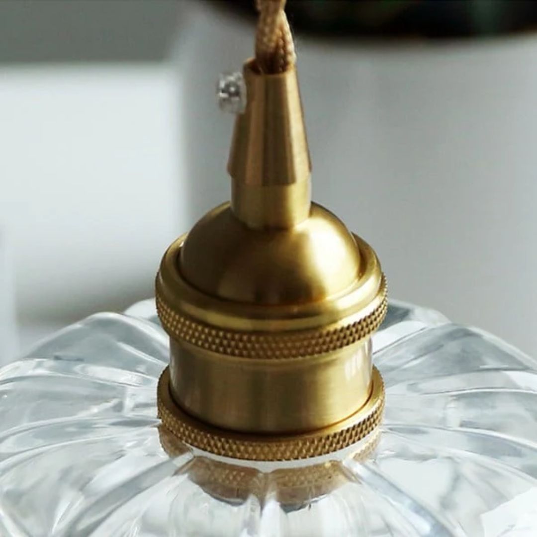 Kaoru – Messing-Glas-Kronleuchter