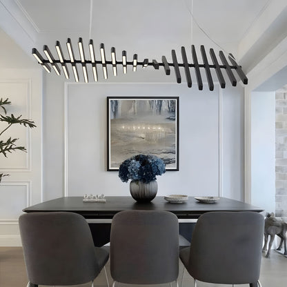 Modische Büro-Streifenlampen in Fischgrätenform