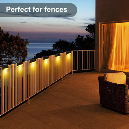 Wetterresistente LED-Stufenlichter mit Solarbetrieb (4er-Pack)