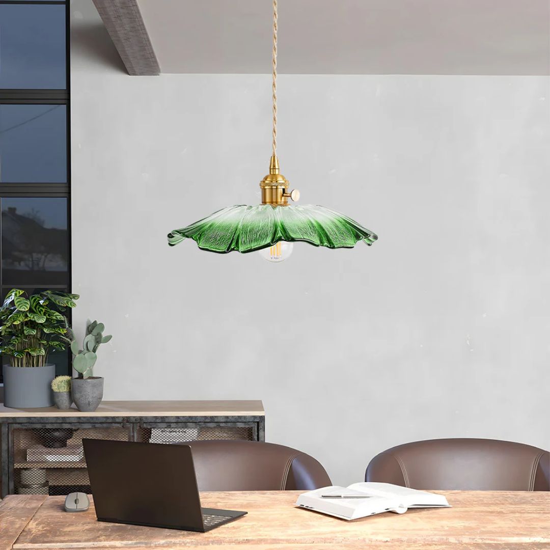 Kaoru – Messing-Glas-Kronleuchter