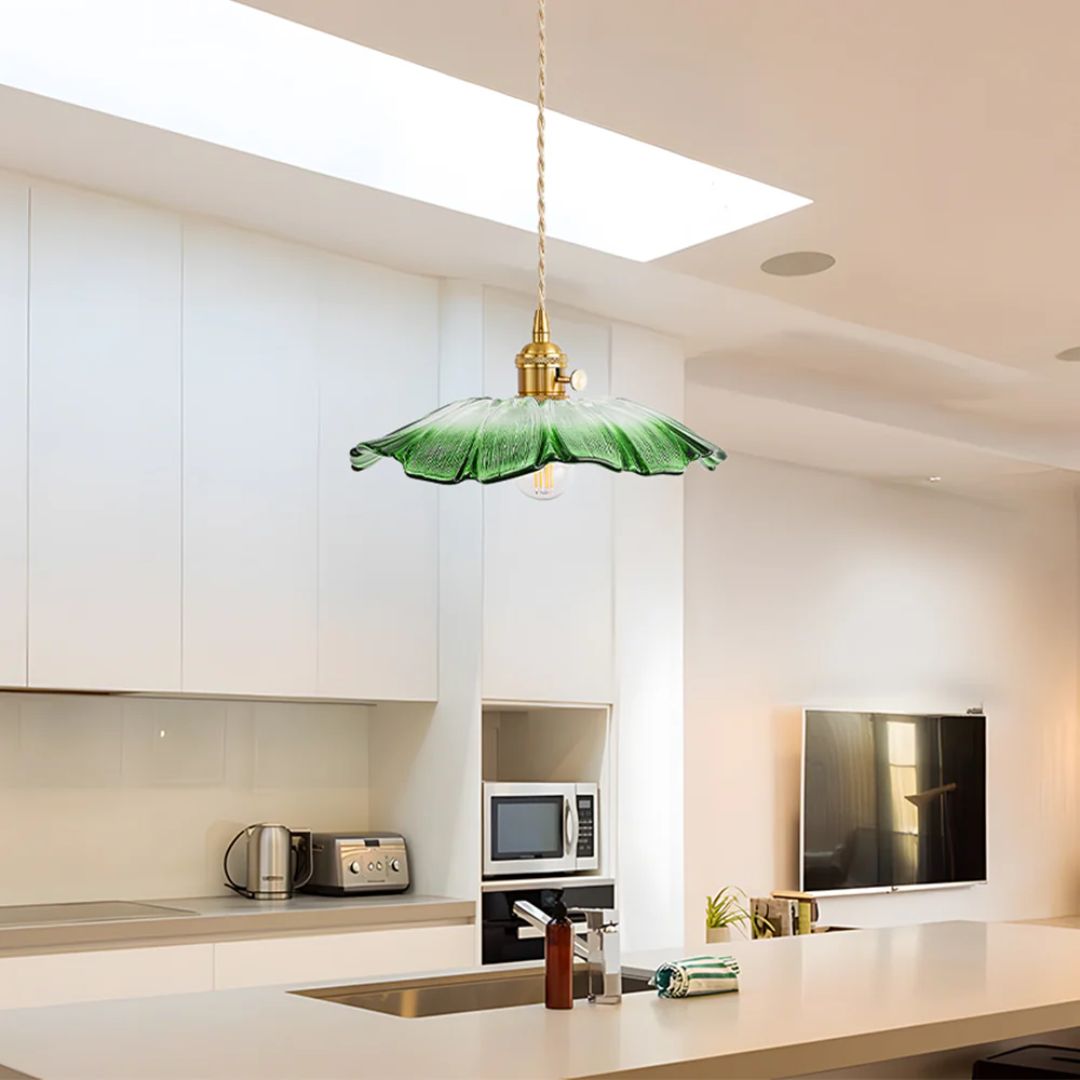 Kaoru – Messing-Glas-Kronleuchter