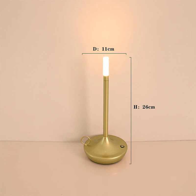 Elina – Tragbare Retro Tischlampe mit Kerzenlicht-Effekt