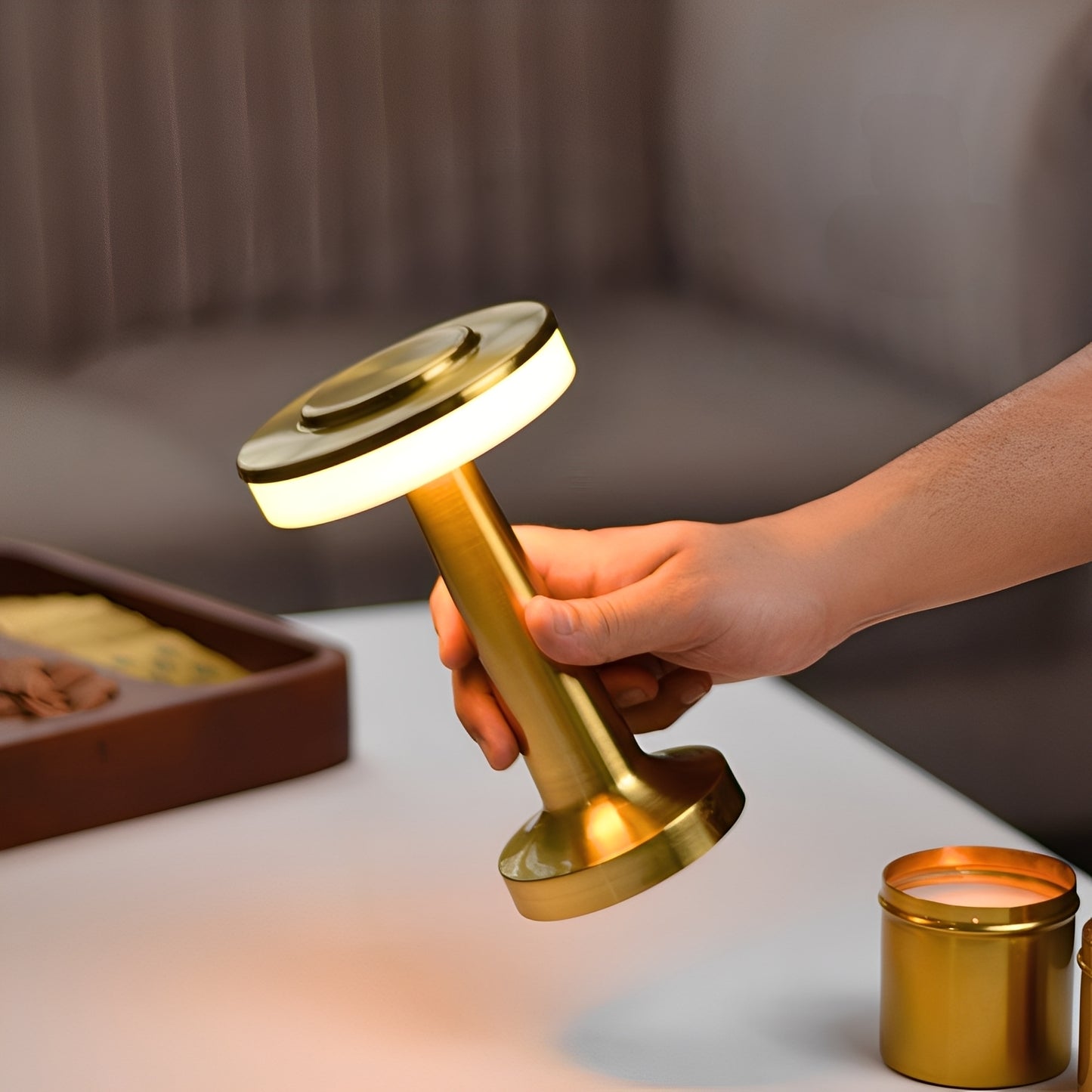 Zamira – Wiederaufladbare Dumbbell-Tischlampe