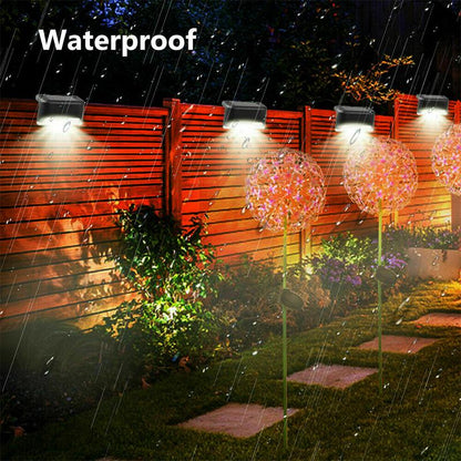 Wetterresistente LED-Stufenlichter mit Solarbetrieb (4er-Pack)