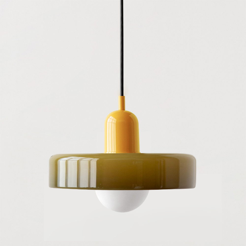 Bunte LED-Glas-Pendelleuchte