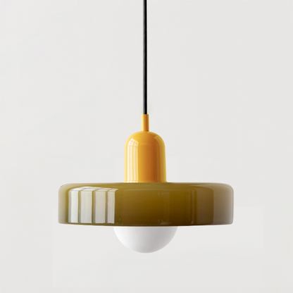 Bunte LED-Glas-Pendelleuchte
