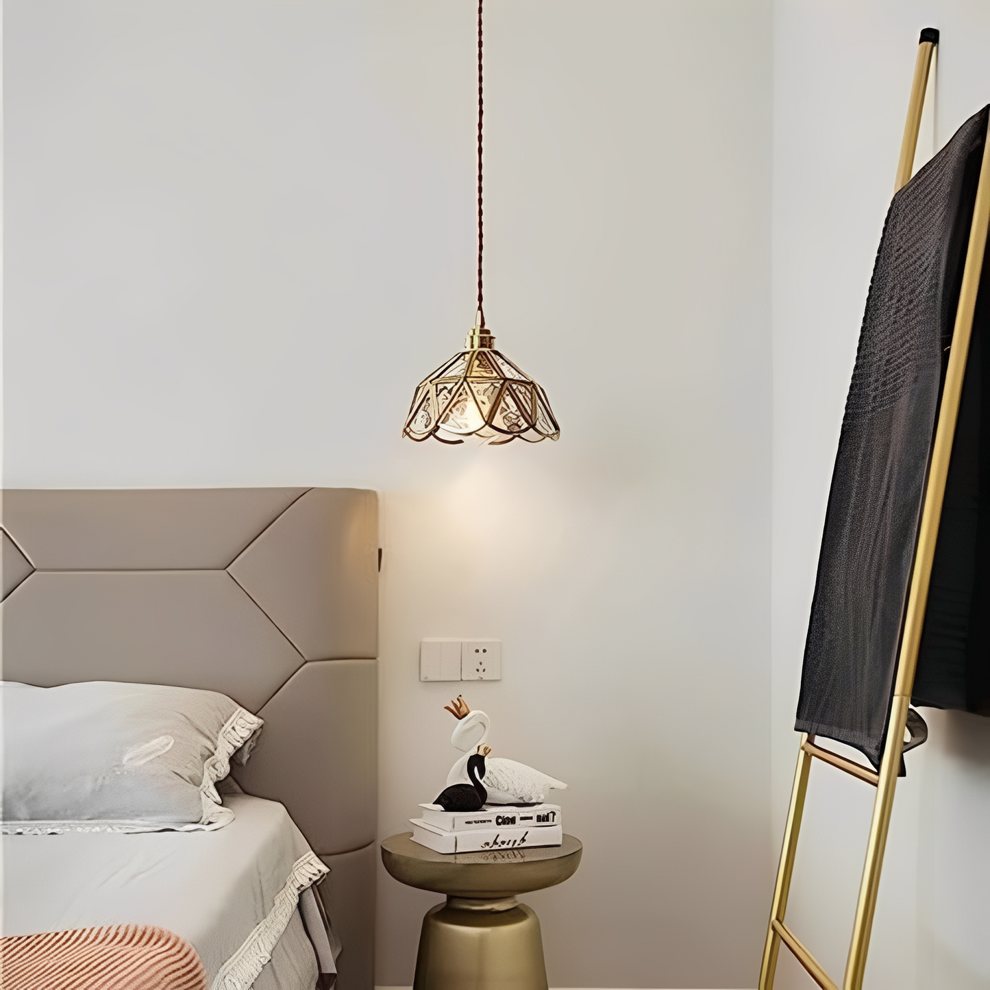 Kohana – Japanische Retro Messing Pendelleuchte