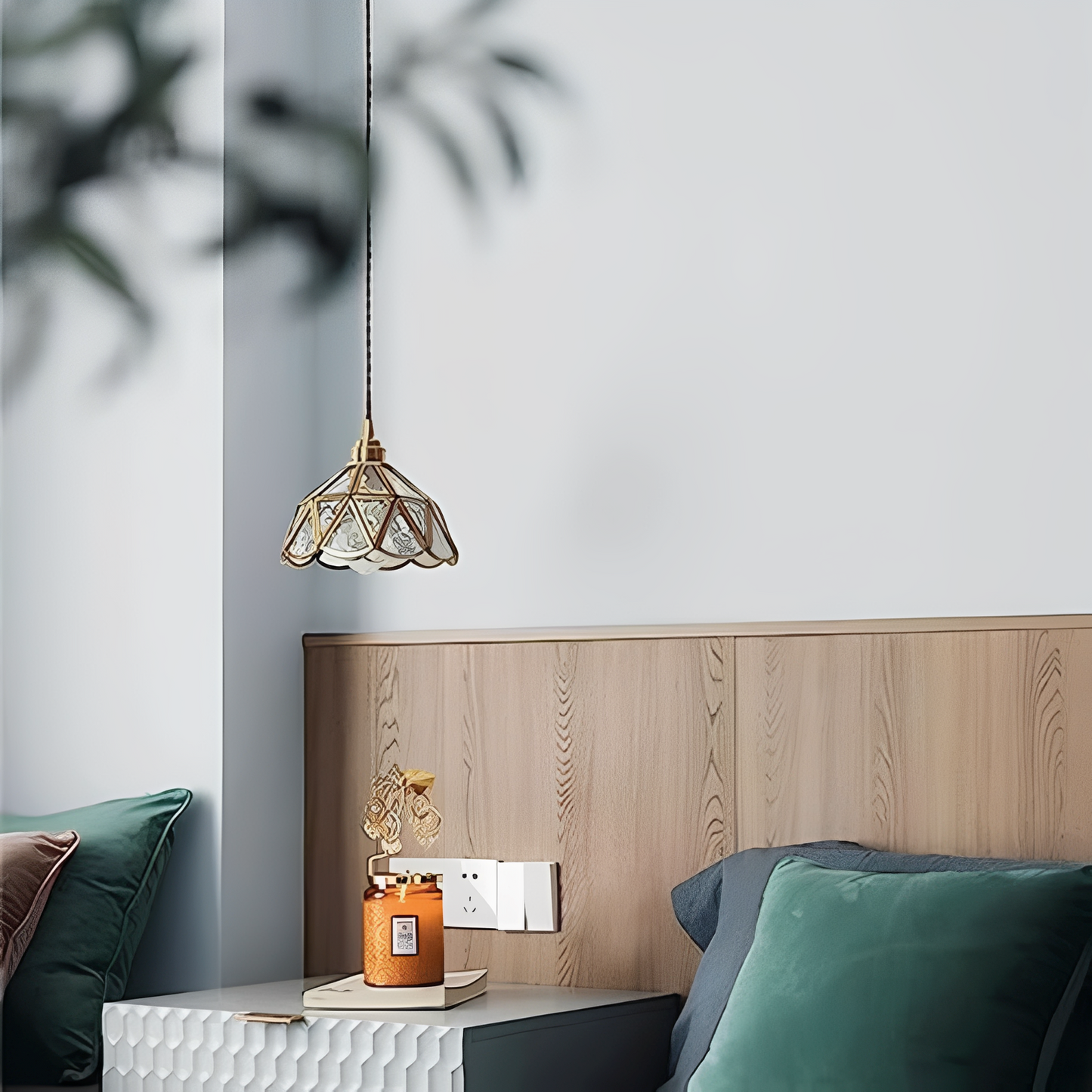 Kohana – Japanische Retro Messing Pendelleuchte