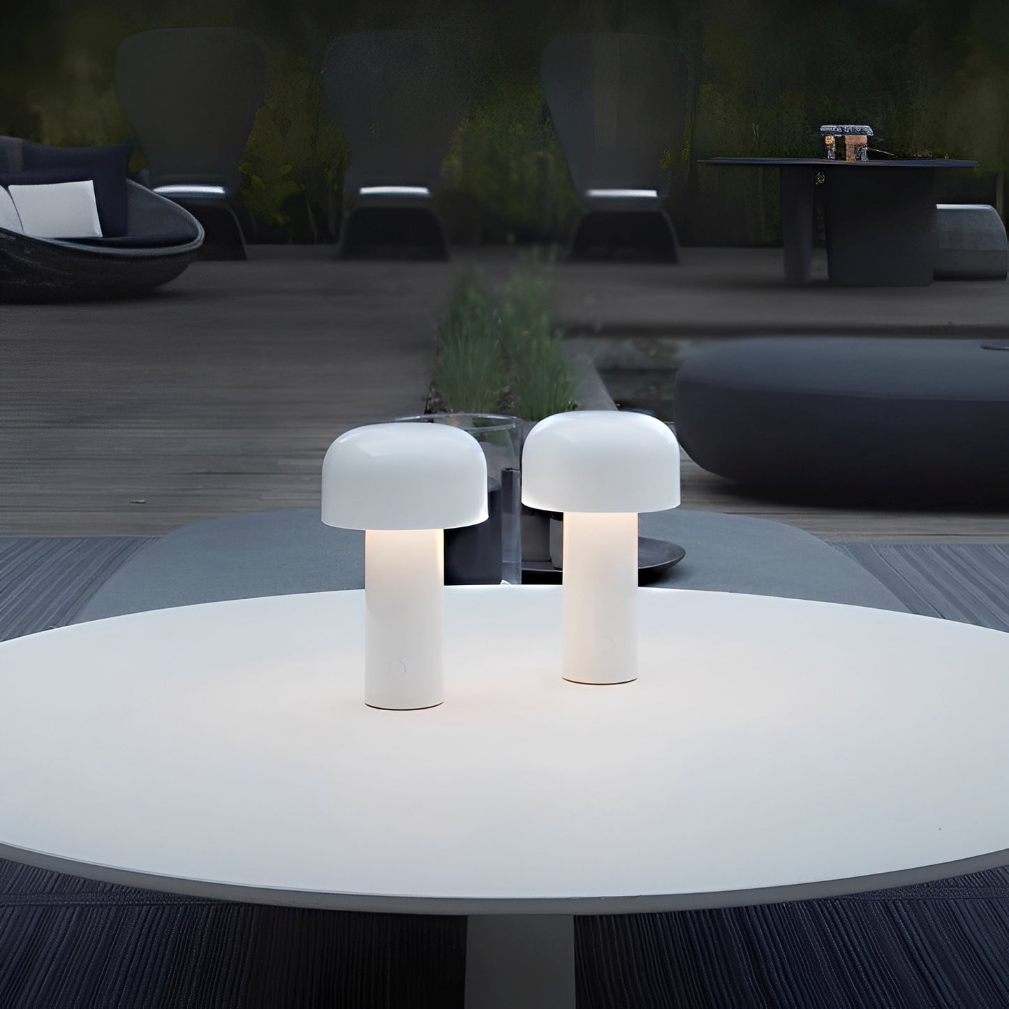 Ayla – LED-Pilz-Tischlampe