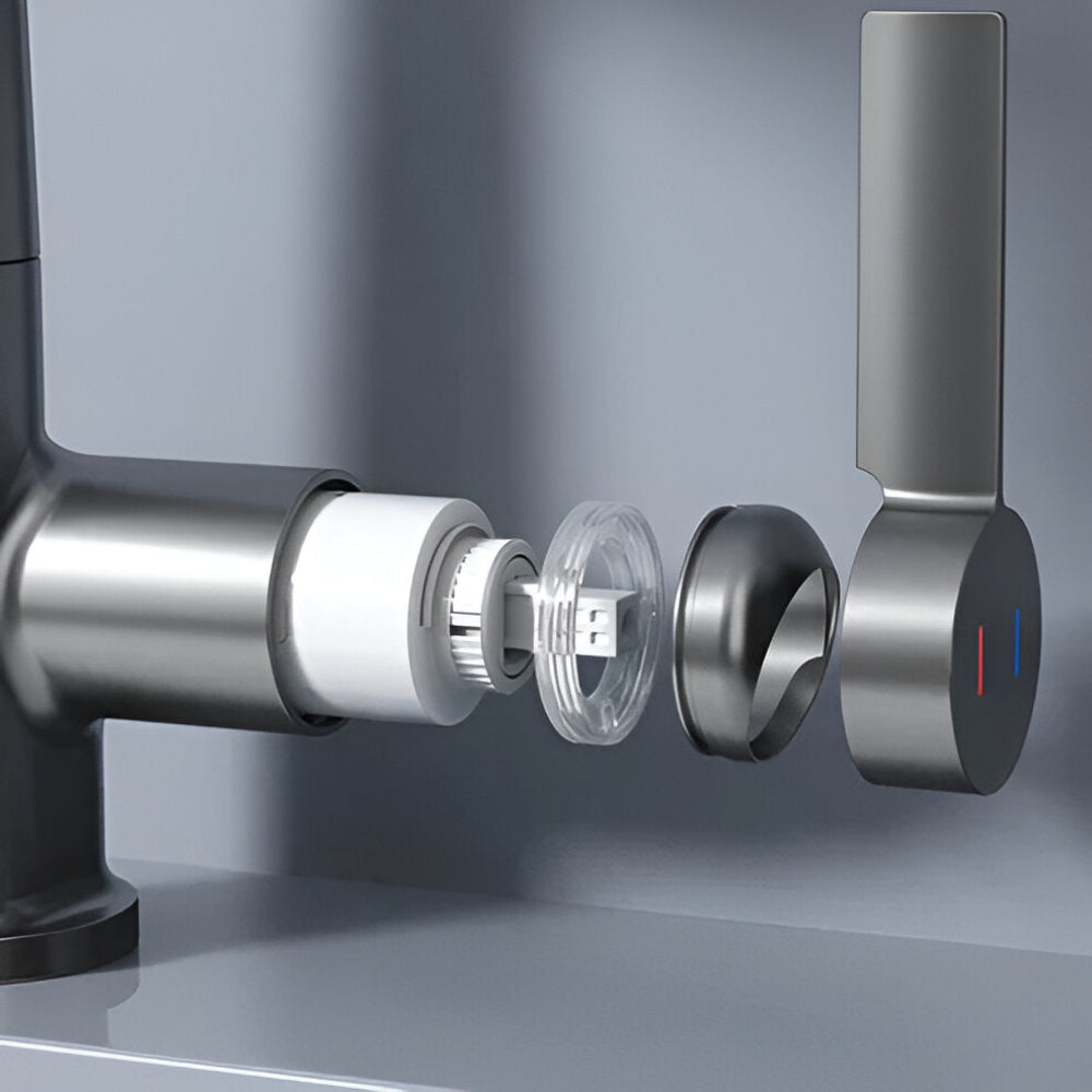 Kaito – Drehbarer Ausziehbarer Waschbeckenhahn