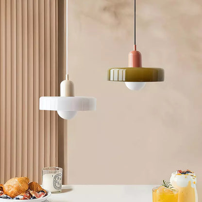 Bunte LED-Glas-Pendelleuchte