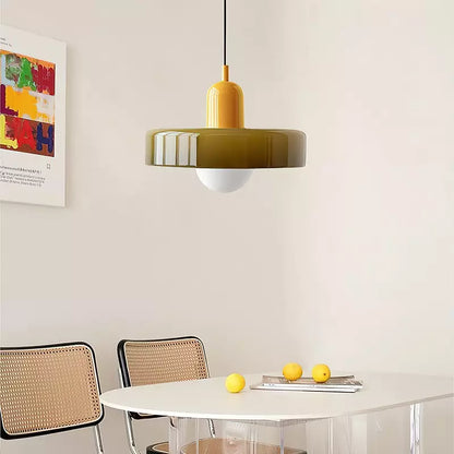 Bunte LED-Glas-Pendelleuchte
