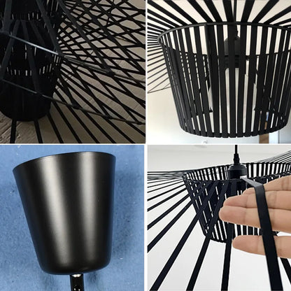 Kronleuchter-Strohhut-Design