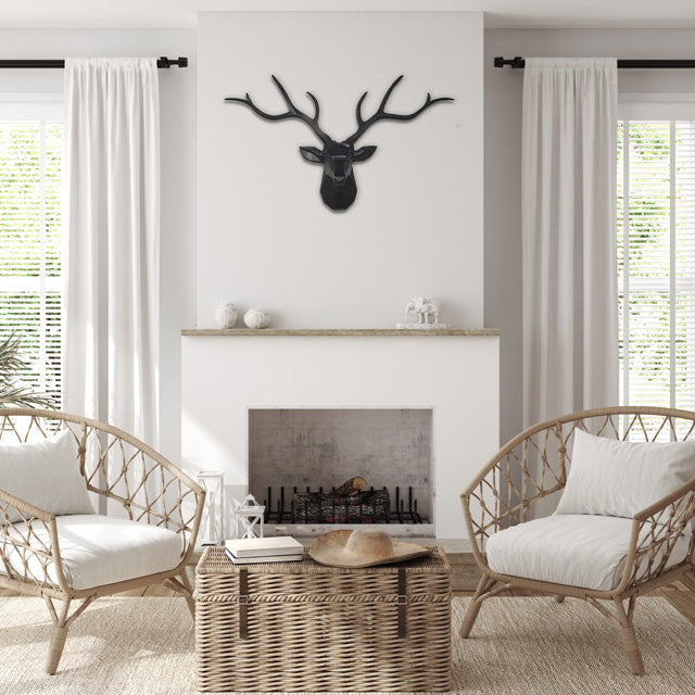 3D Löwenkopf-Wandhaken im modernen Safari-Stil