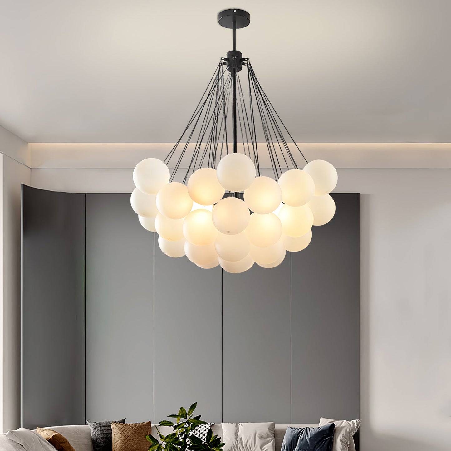 Jaya – Elegante Glas-Bubble Pendelleuchte