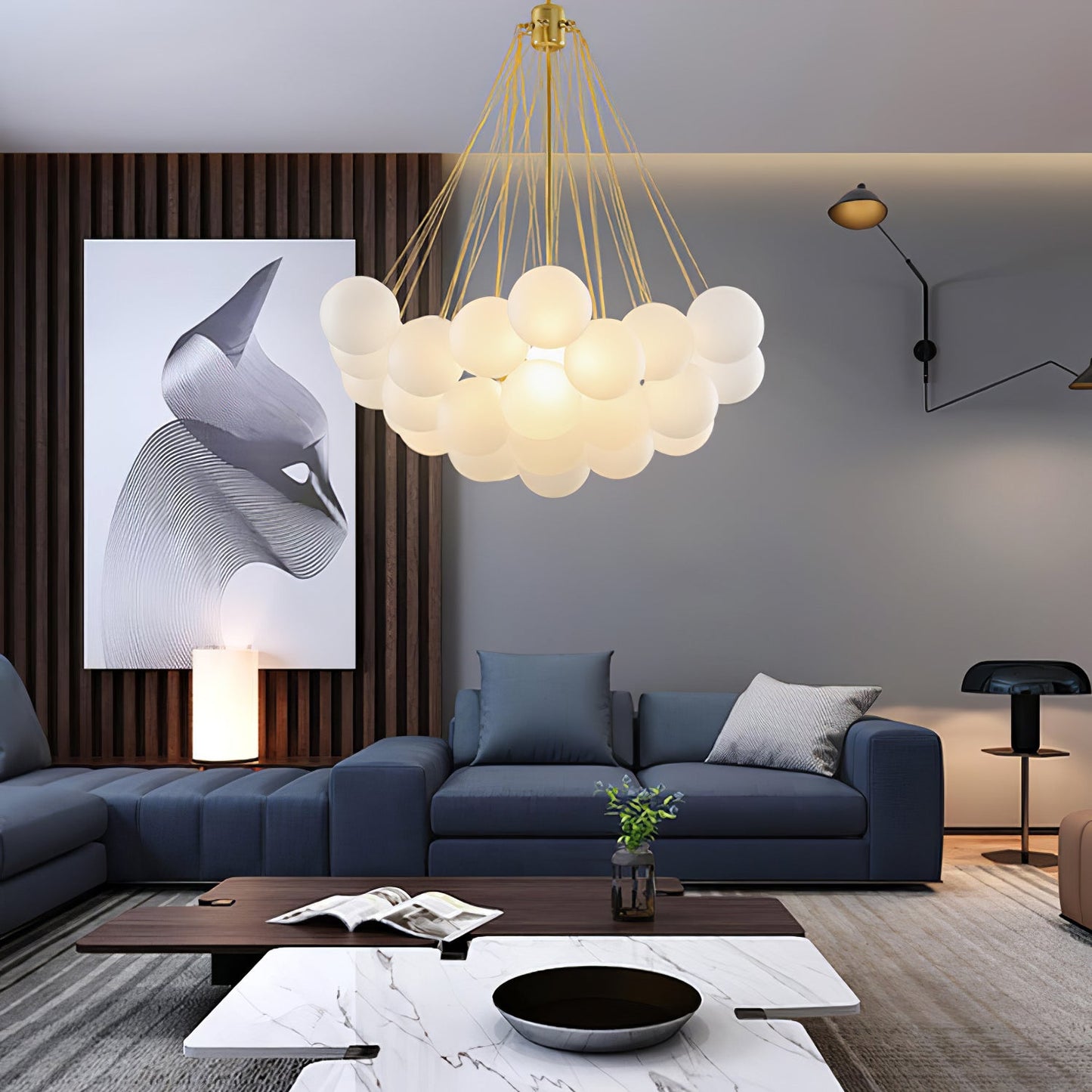 Jaya – Elegante Glas-Bubble Pendelleuchte