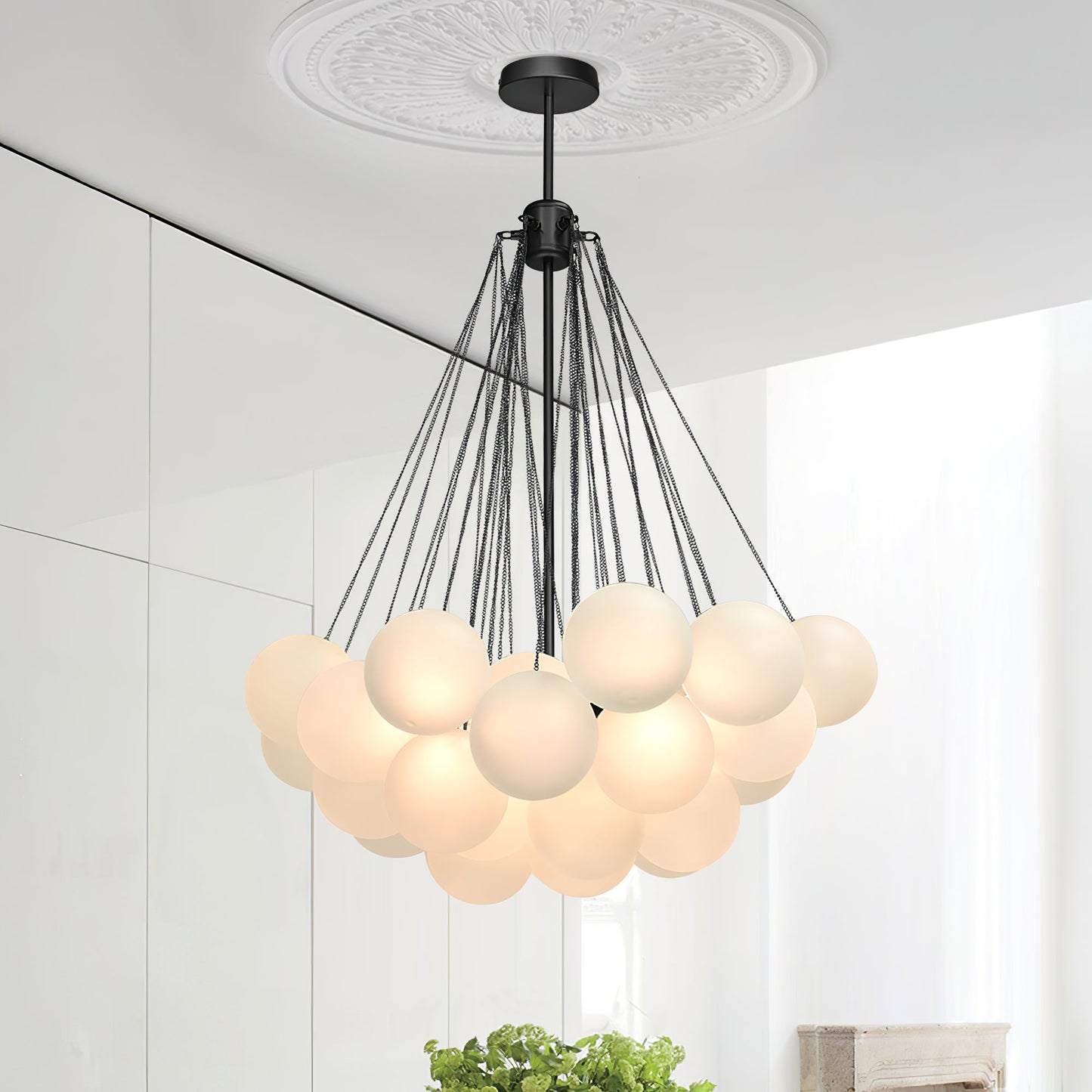 Jaya – Elegante Glas-Bubble Pendelleuchte