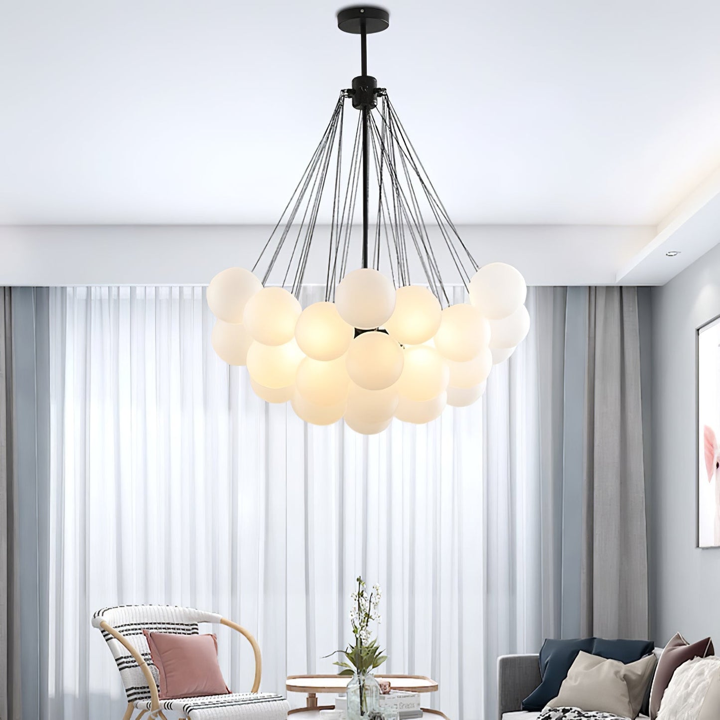 Jaya – Elegante Glas-Bubble Pendelleuchte