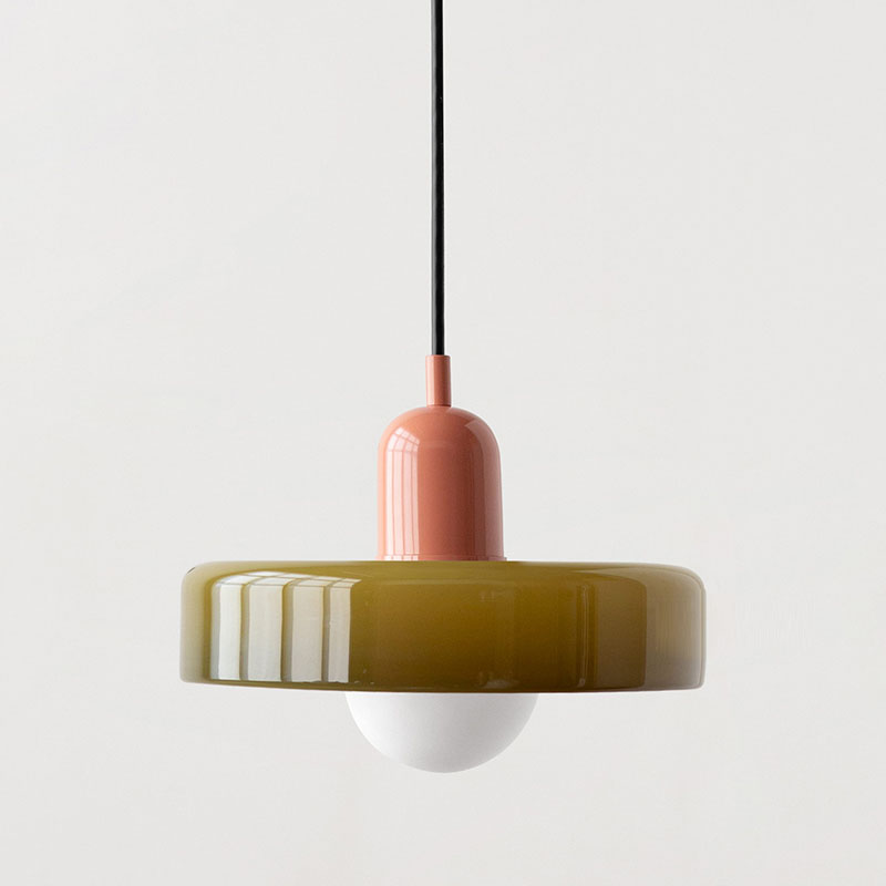 Bunte LED-Glas-Pendelleuchte