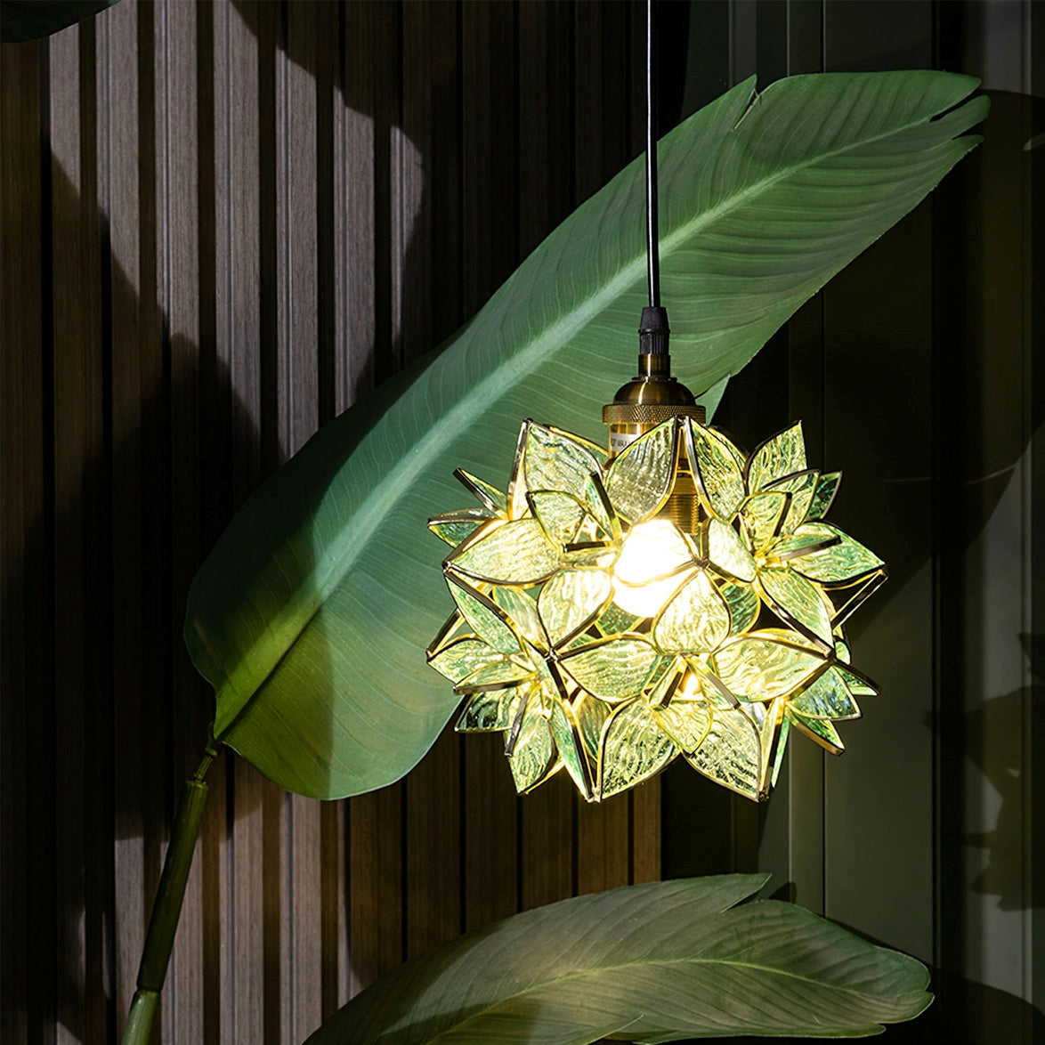 Capiz – Glas-Pendelleuchte