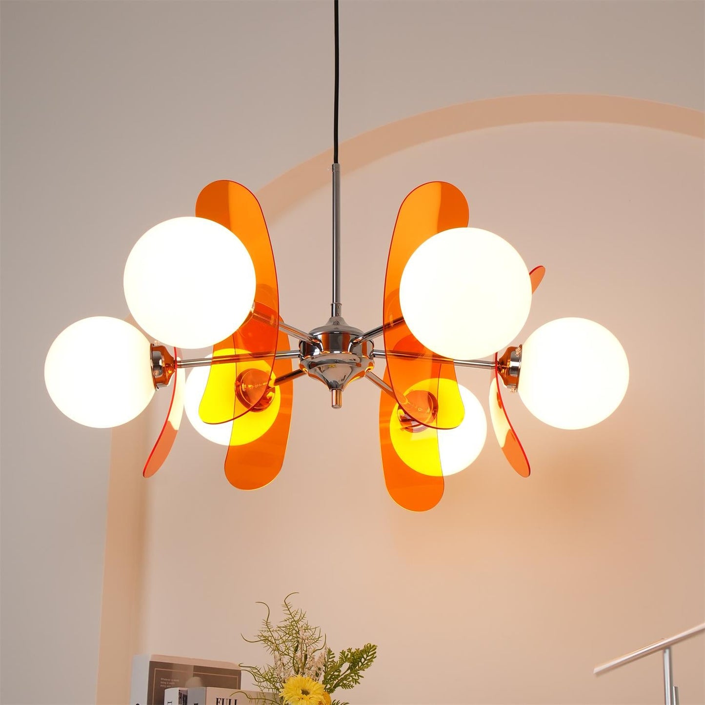 Livara – Bunter Glas-Kronleuchter
