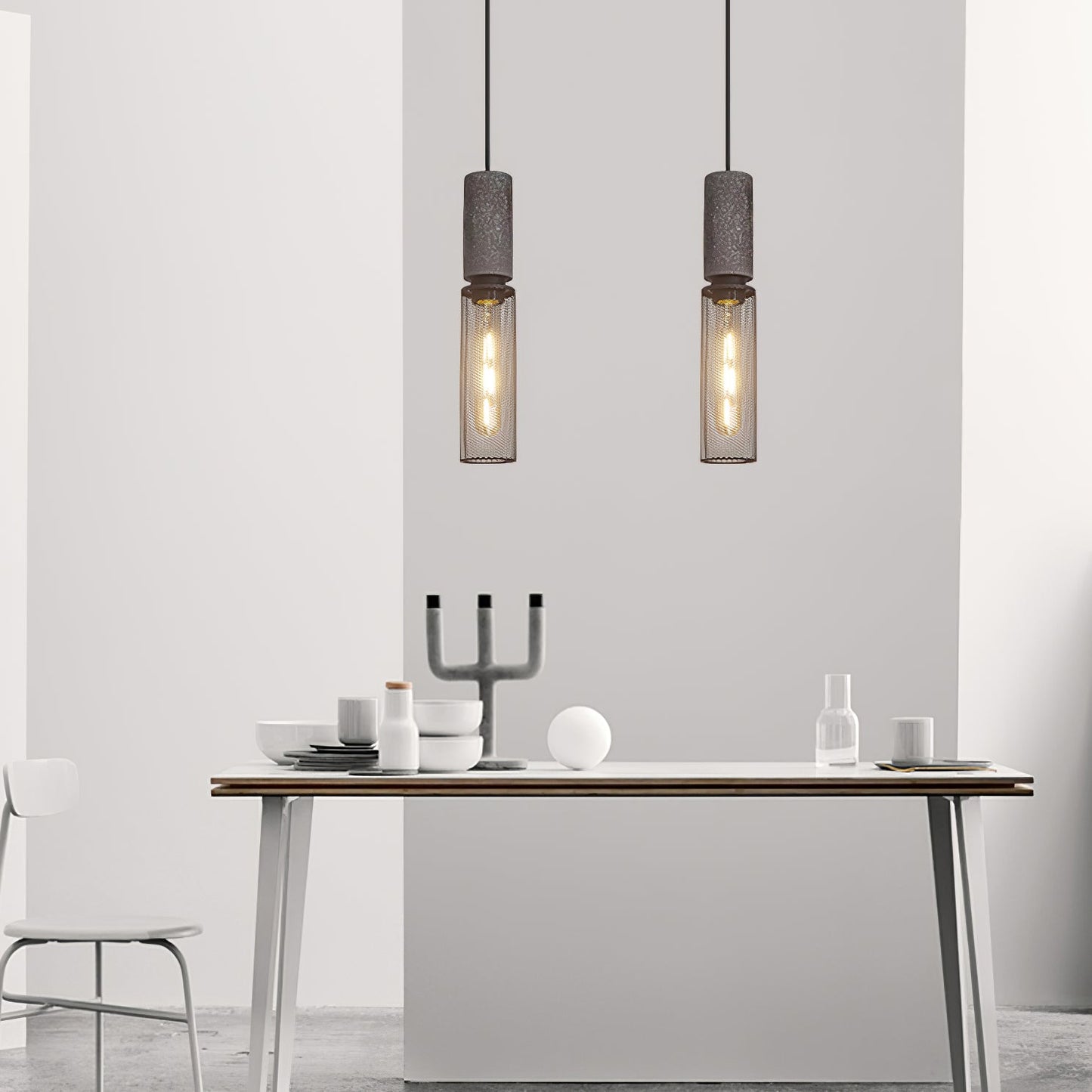 Owen – Industrielle Beton-Pendelleuchte