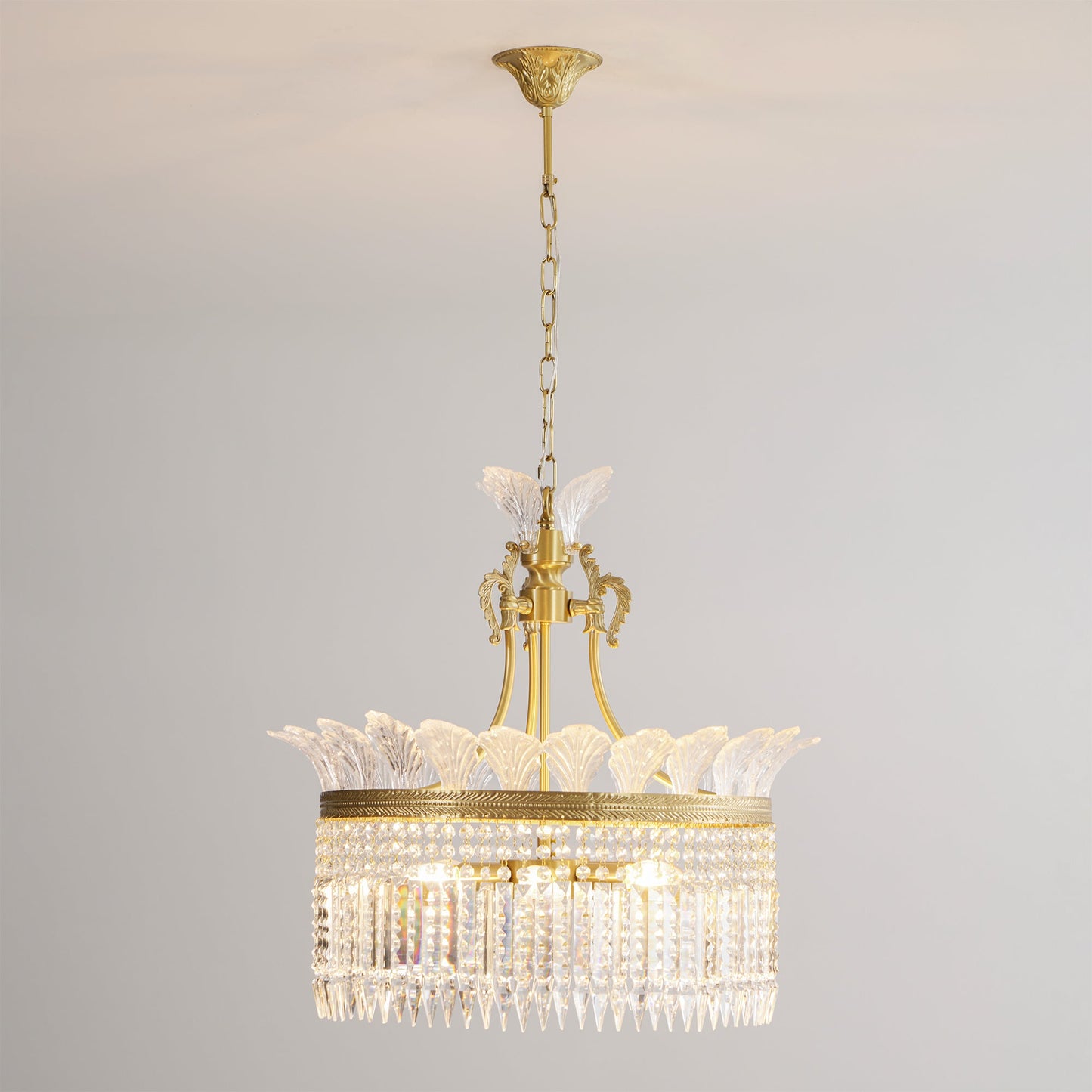 Crinoline – Kupfer-Kronleuchter