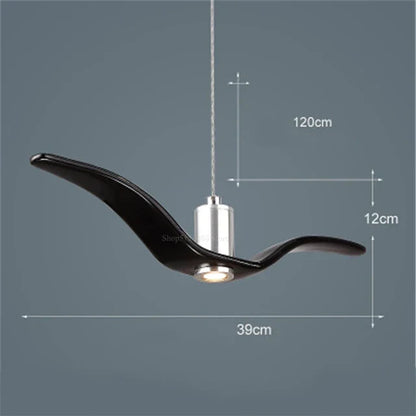 Moderner LED-Kronleuchter im Möwen-Stil
