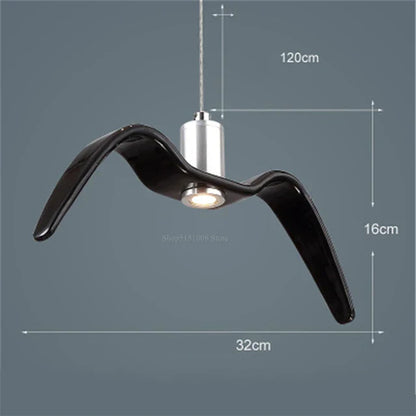 Moderner LED-Kronleuchter im Möwen-Stil