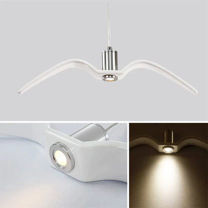 Moderner LED-Kronleuchter im Möwen-Stil
