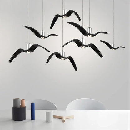 Moderner LED-Kronleuchter im Möwen-Stil
