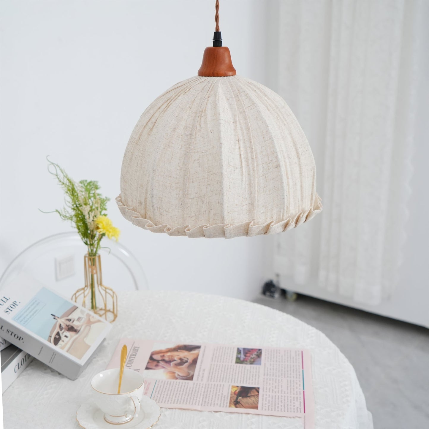 Yna – Stoff-Pendelleuchte