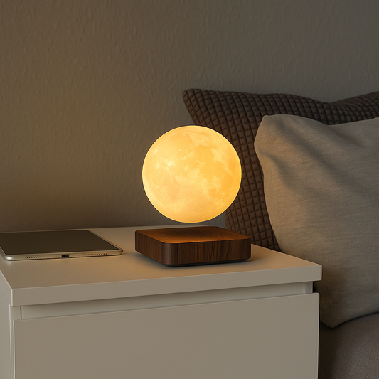 Lunaris – Schwebende 3D Mond Tischlampe