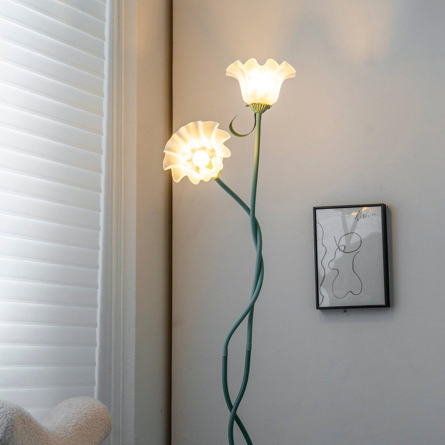 Elska – Calla Blumen Stehleuchte