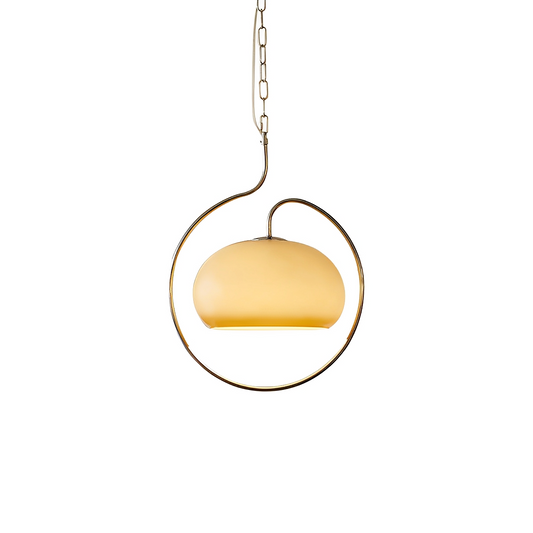 Ashley – Retro-Deckenleuchte in Creme