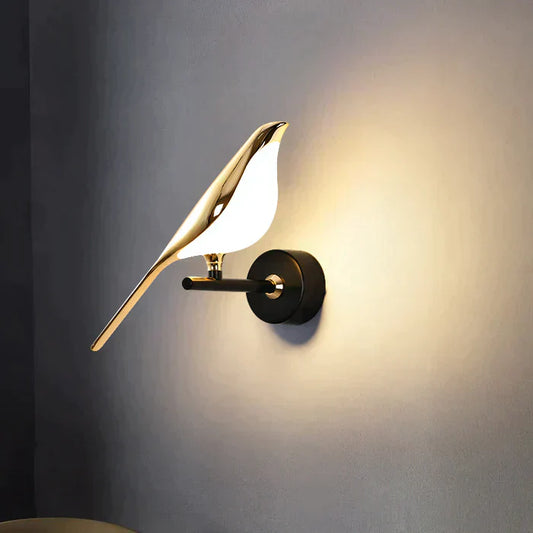 Vogelförmige Wohnzimmer-Wandlampe
